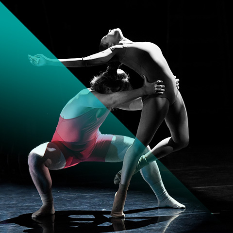 two people dancing, modern dance