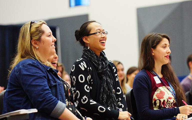 Students smiling