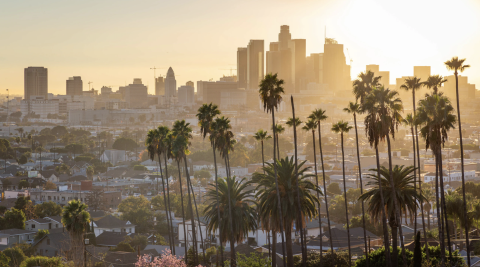 LA city skyline